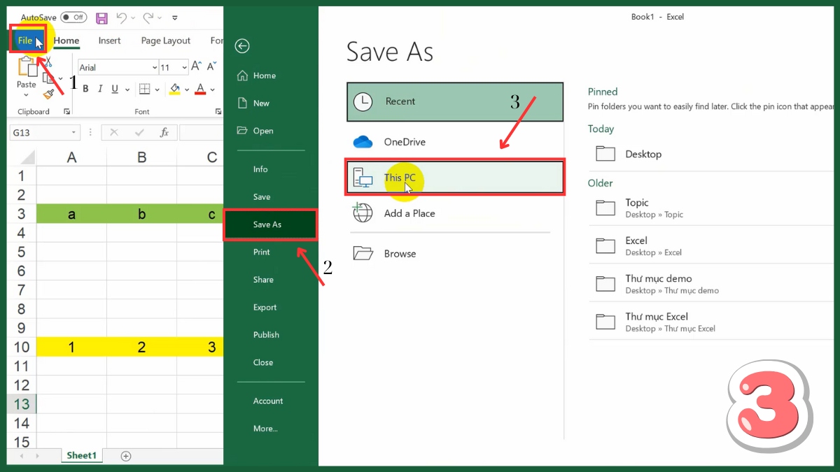 hướng dẫn cách gửi 1 sheet trong excel qua zalo - Lưu 1 sheet trong Excel thành file riêng - bước 3