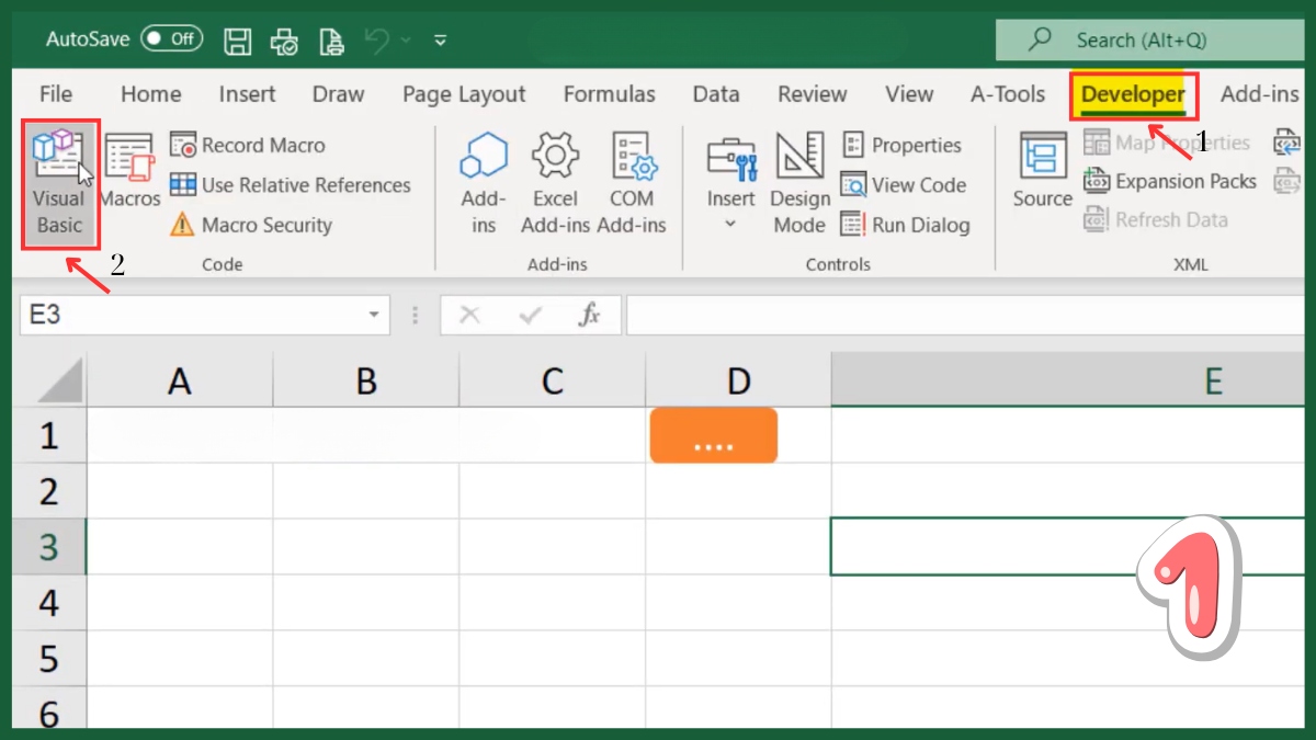 Hướng dẫn cách tách sheet thành từng file Excel riêng biệt - bước 1