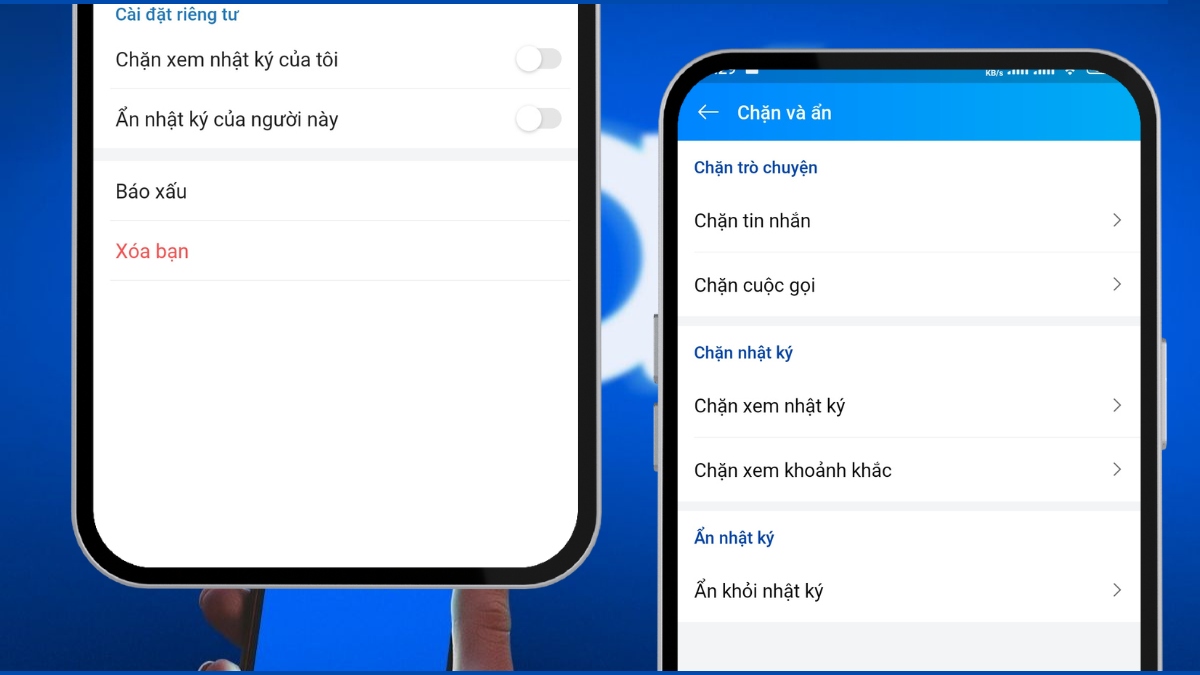 Sự khác nhau giữa Huỷ kết bạn và chặn tài khoản trên Zalo