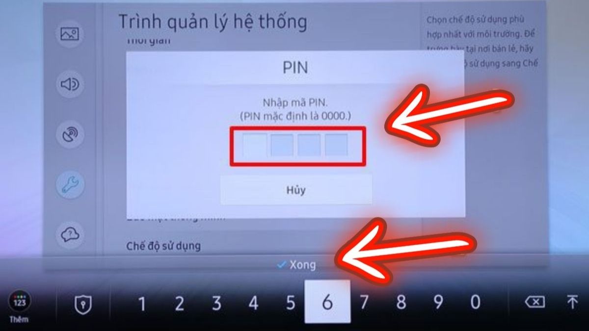 Hướng dẫn cách khóa YouTube trên tivi Samsung - bước 3