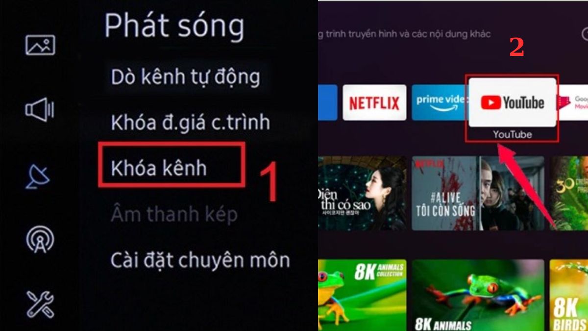 Hướng dẫn cách khóa YouTube trên tivi Xiaomi - bước 3