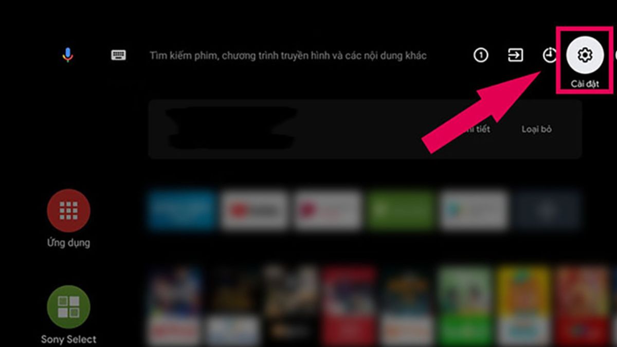Hướng dẫn cách khóa YouTube trên tivi TCL - bước 1
