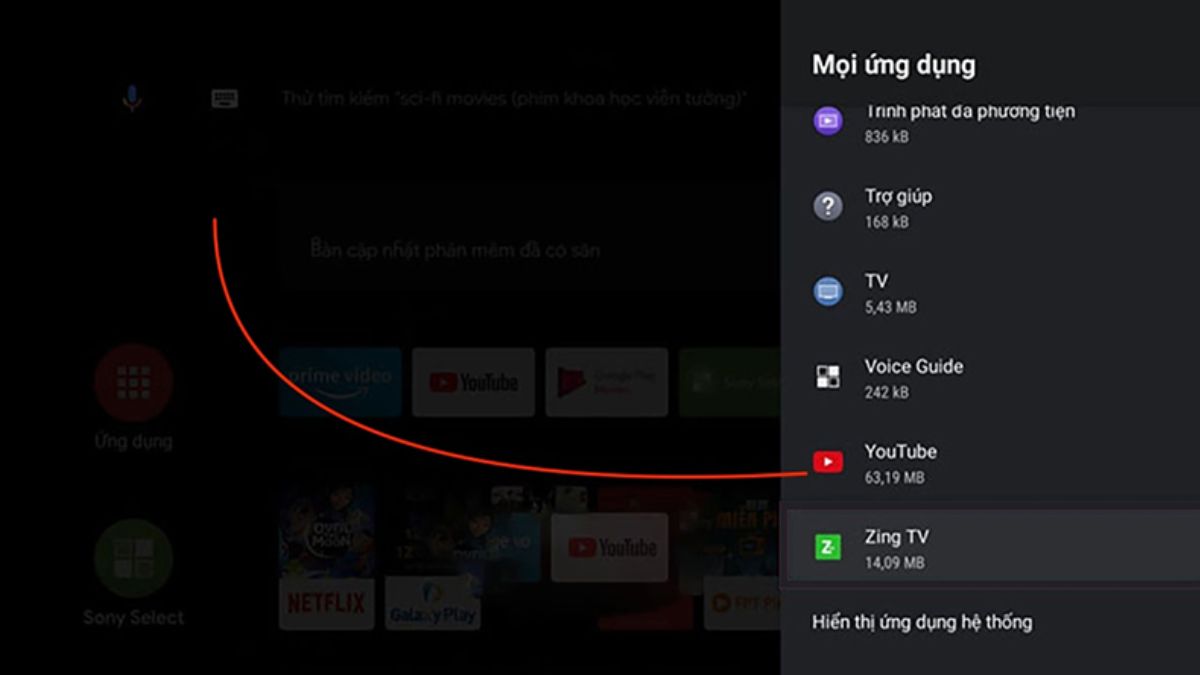 Hướng dẫn cách khóa YouTube trên tivi TCL - bước 3