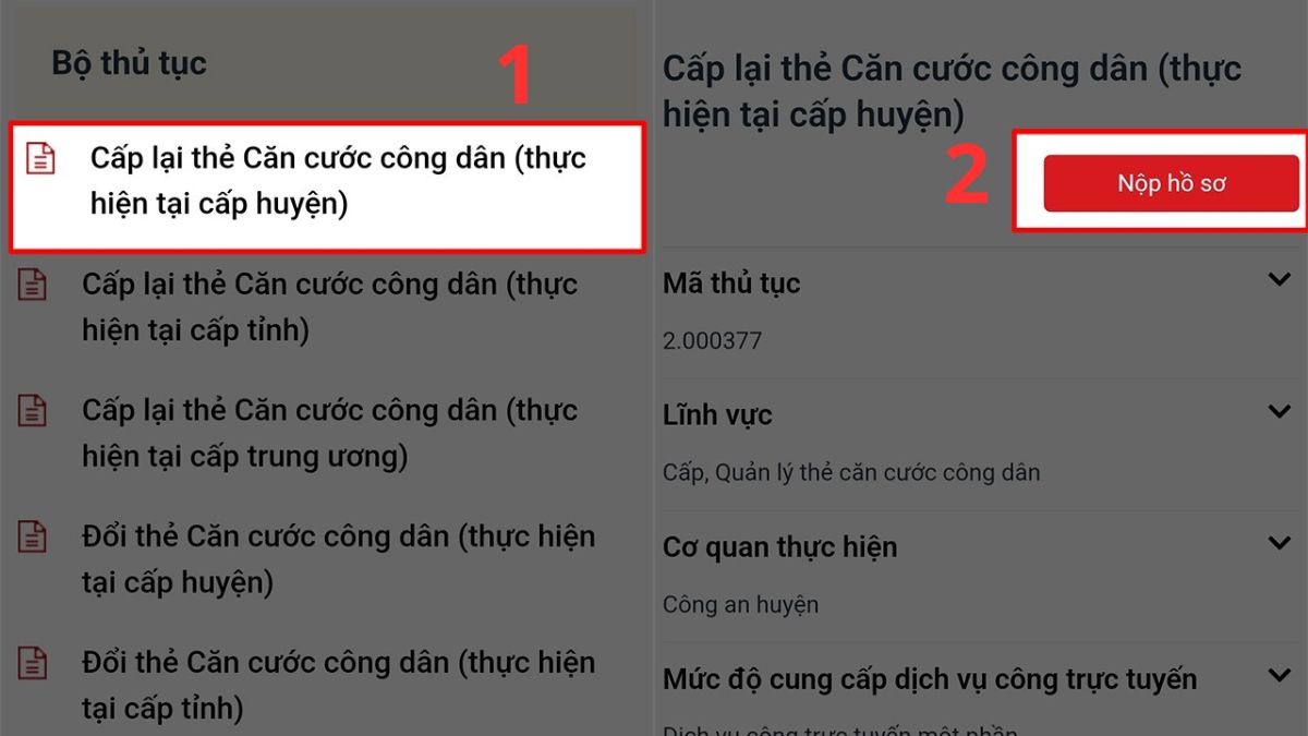 Cách làm CCCD cho trẻ em dưới 14 tuổi trên VNeID - bước 2