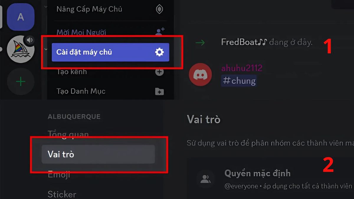 Hướng dẫn cách lấy ID Discord theo vai trò - bước 2,3