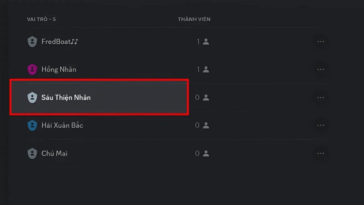 Hướng dẫn cách lấy ID Discord theo vai trò - bước 4