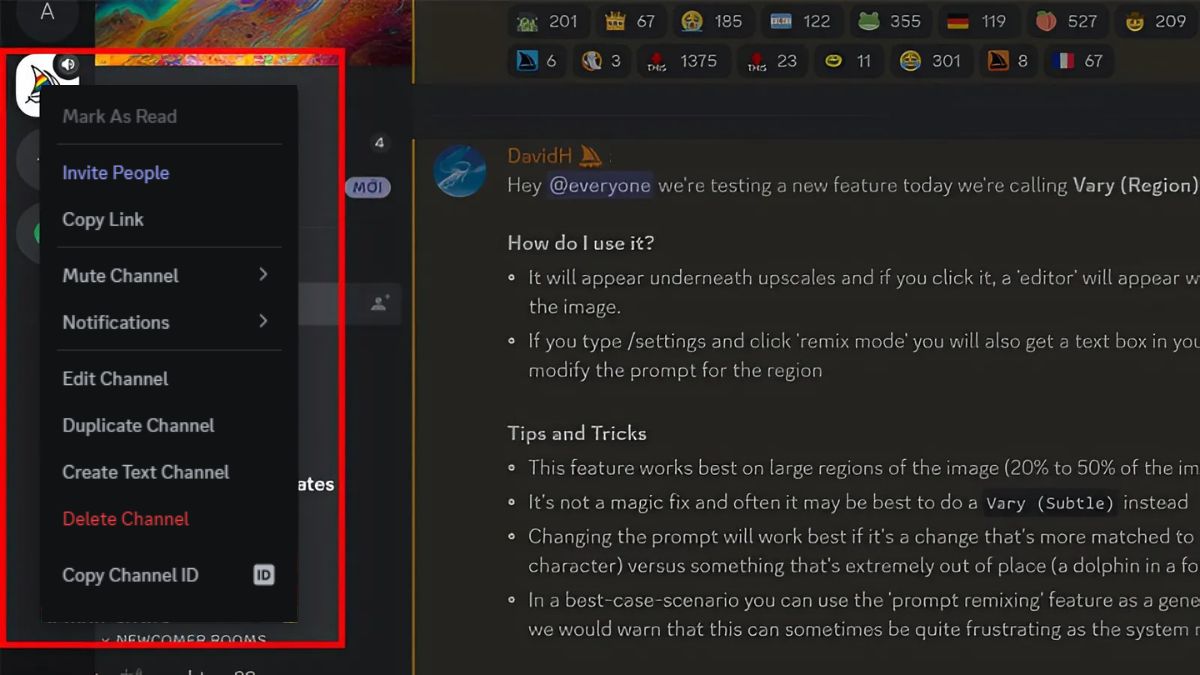 Hướng dẫn cách lấy ID Discord kênh chat - bước 1,2