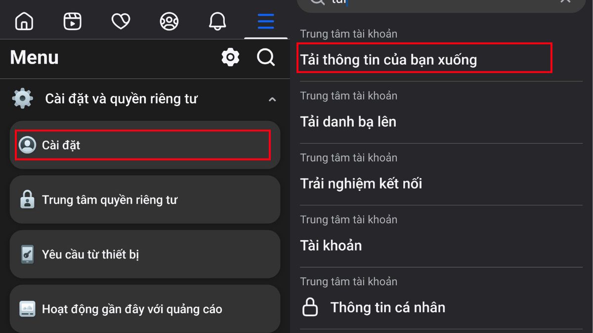 Cách lấy lại tin nhắn Messenger đã xóa trên Android - bước 2