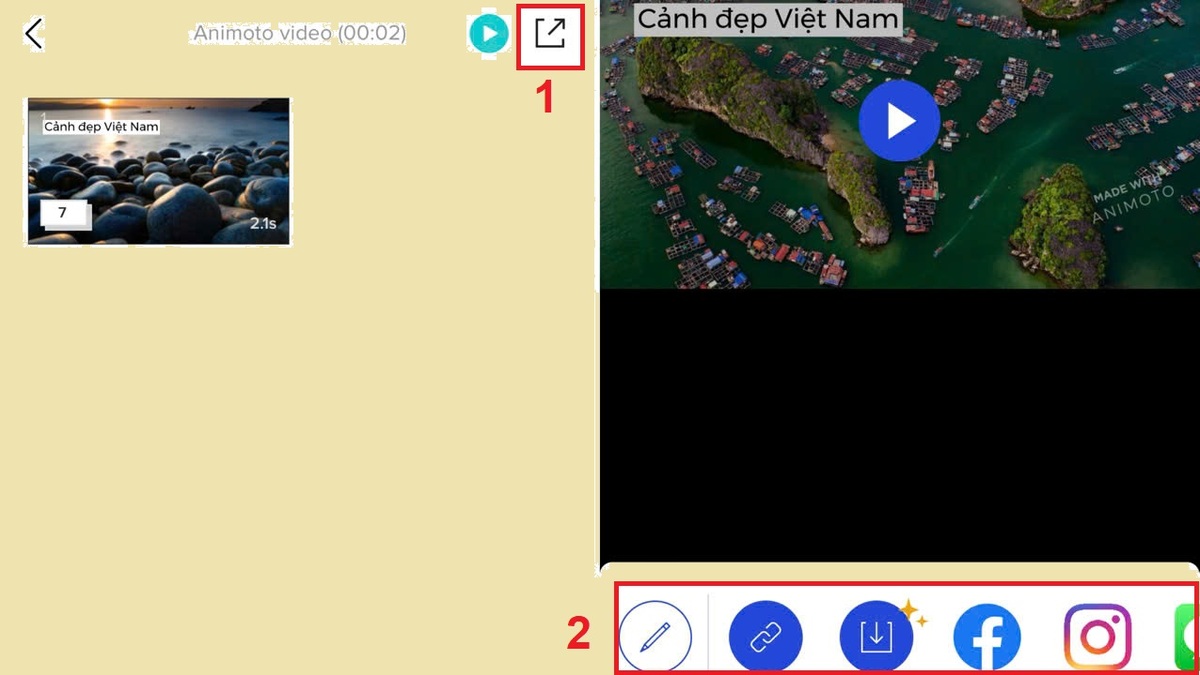 cách sử dụng Animoto trên di động - bước 5