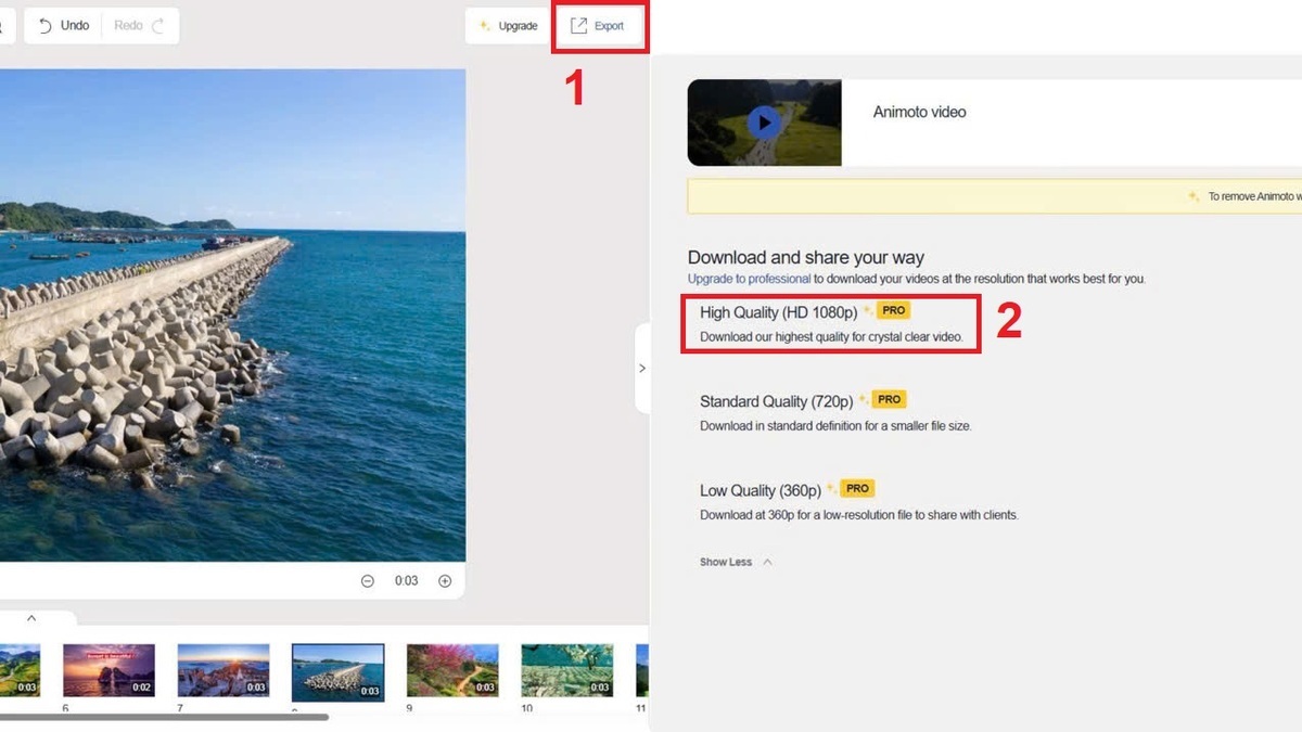 cách sử dụng Animoto trên website - bước 5