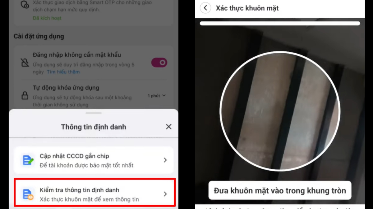 Hướng dẫn cách tăng điểm tin cậy MoMo xác thực gương mặt - bước 3