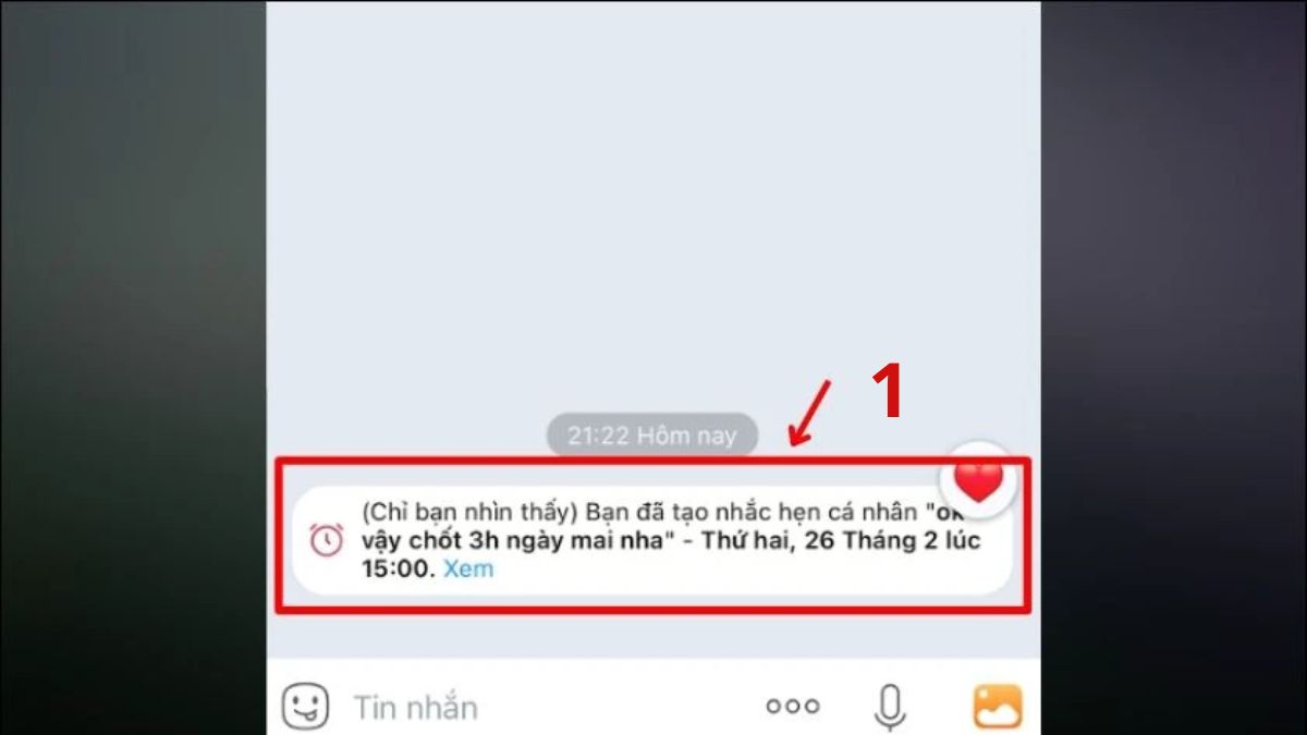 Cách tùy chỉnh và xóa lịch nhắc hẹn trên Zalo đã tạo - bước 1