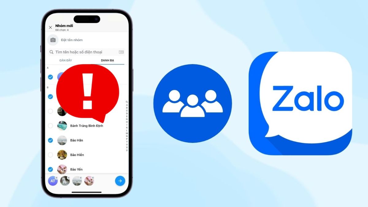 Các lỗi thường gặp khi tạo nhóm Zalo