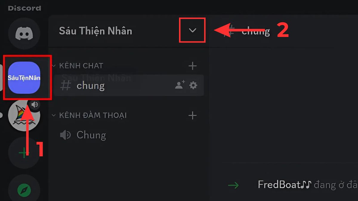 Hướng dẫn cách phân vai trên Discord trên máy tính - bước 1