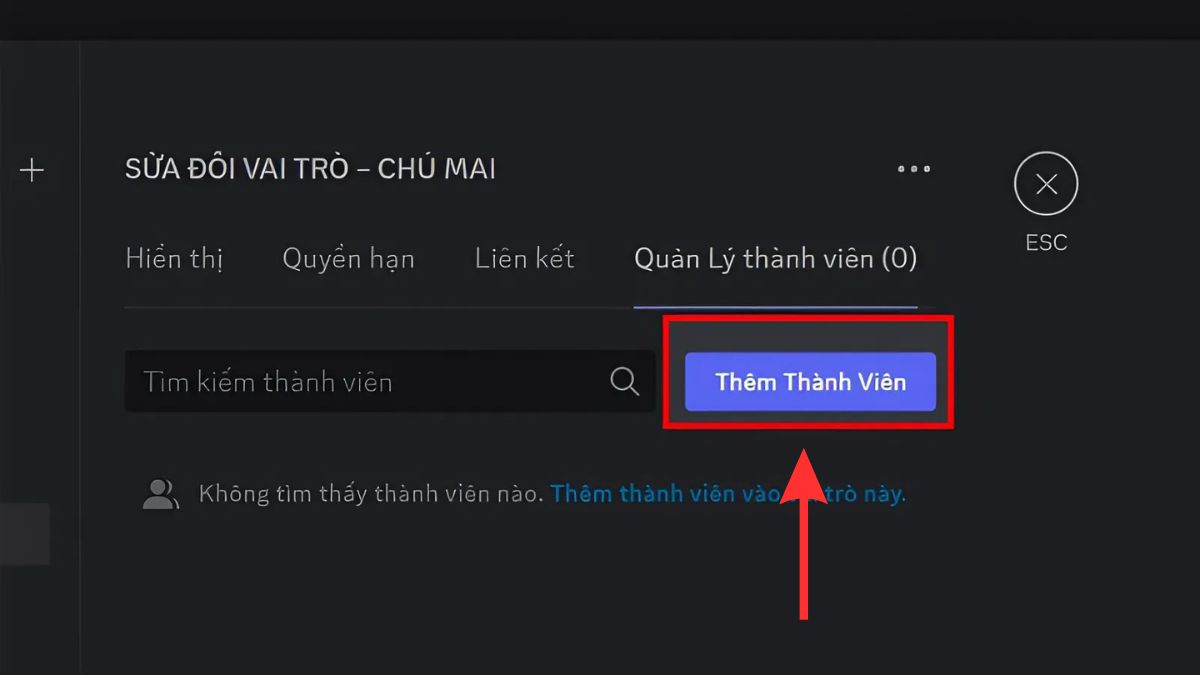 Hướng dẫn cách phân vai trên Discord trên máy tính - bước 3