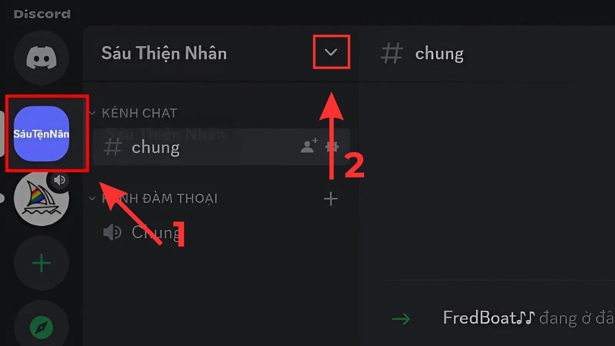 Hướng dẫn cách tạo role trong Discord trên máy tính - bước 1