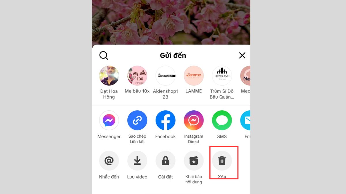 Hướng dẫn cách xoá story TikTok nhanh chóng - bước 2