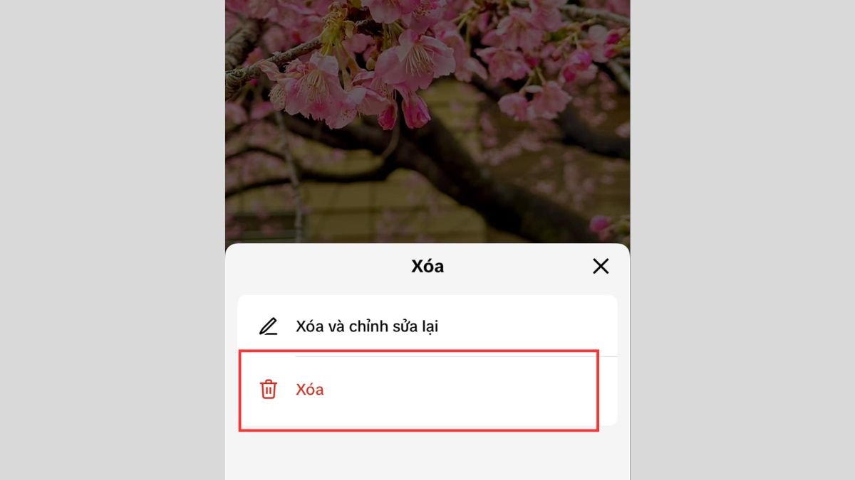 Hướng dẫn cách xoá story TikTok nhanh chóng - bước 3