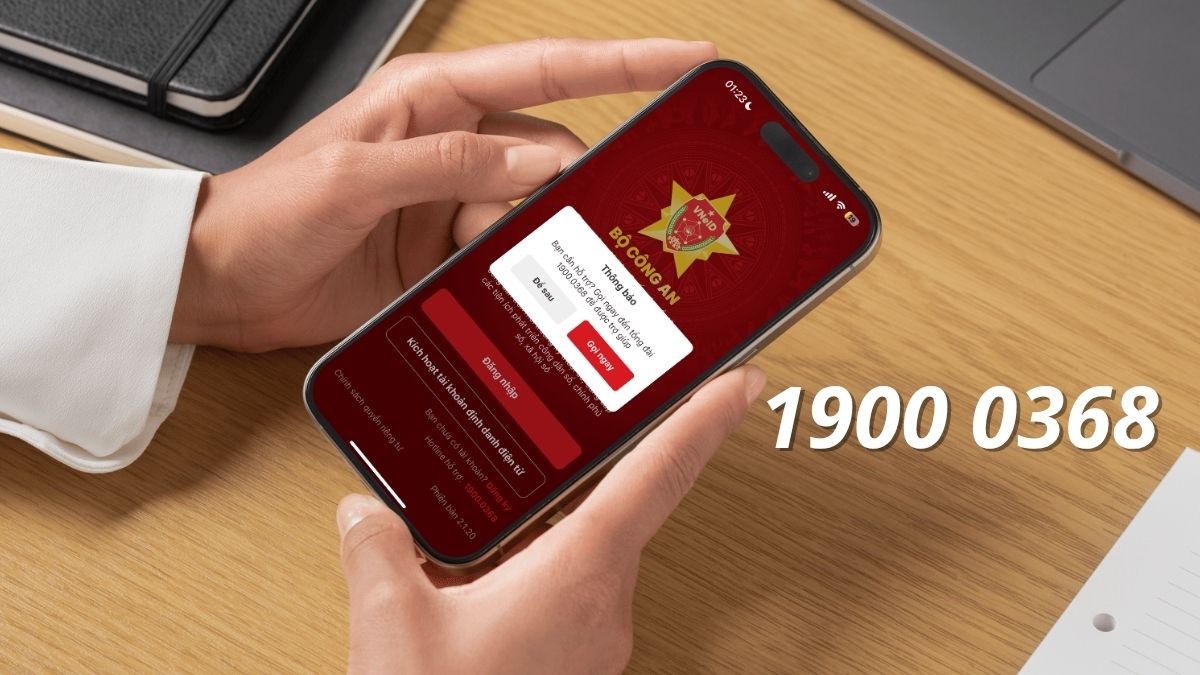 Hướng dẫn cách khóa tài khoản VNeID khi mất số điện thoại - gọi tổng đài vneid