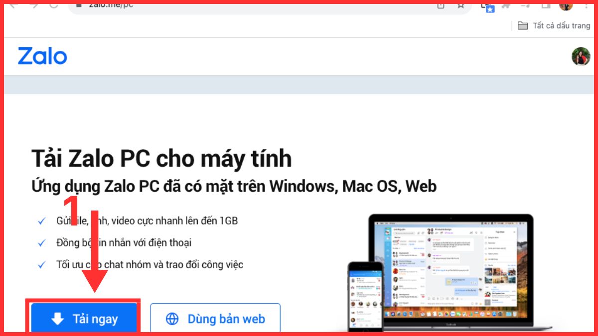 Cách tải và cài đặt Zalo PC trên MacOS - bước 1