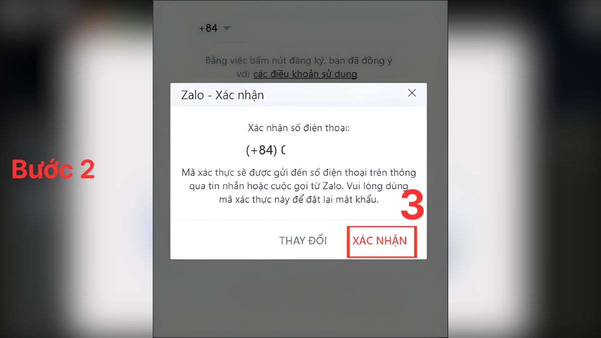 Cách đăng ký tài khoản Zalo trên máy tính - bước 2