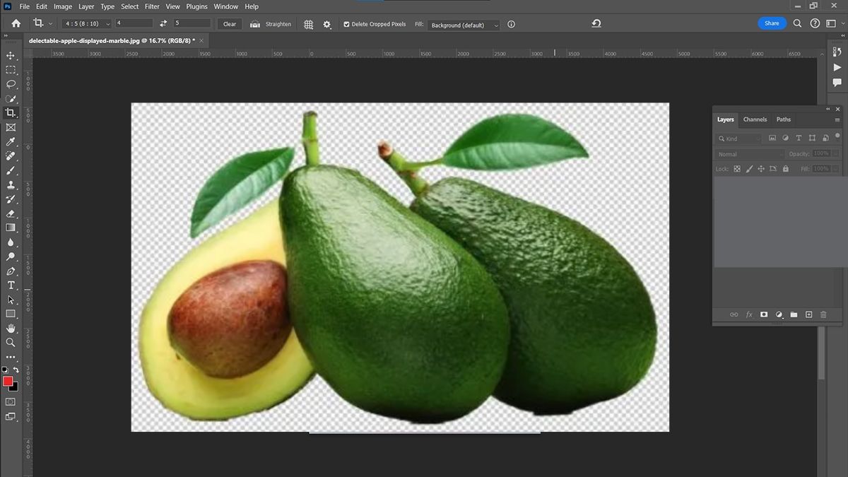 Hướng dẫn cách tách ảnh ra khỏi nền trong Photoshop lasso tool - bước 5