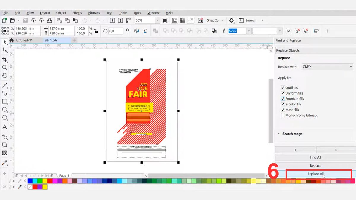 Hướng dẫn cách chuyển RGB sang CMYK giữ màu trên corel - bước 3
