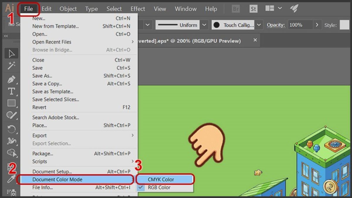 Hướng dẫn cách chuyển RGB sang CMYK giữ màu trên Adobe Illustrator