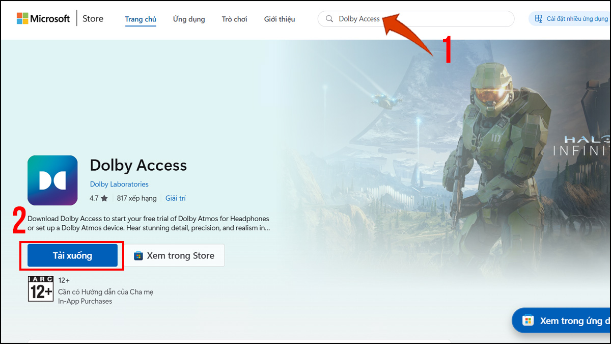 Cách cài đặt Dolby Atmos trên máy tính - bước 1