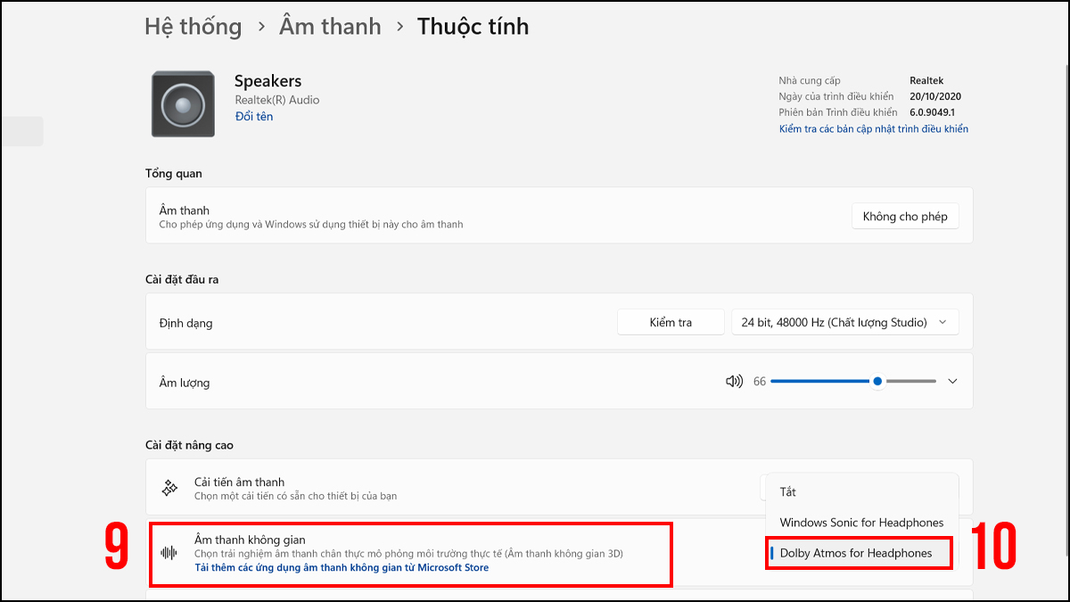 Cách cài đặt Dolby Atmos trên máy tính - bước 4.1