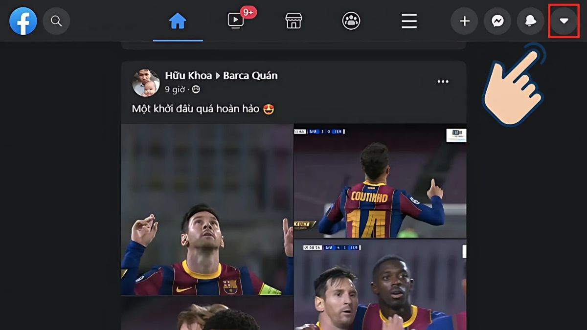 Cách gửi sự cố tới Facebook Việt Nam với tài khoản trên máy tính - bước 1