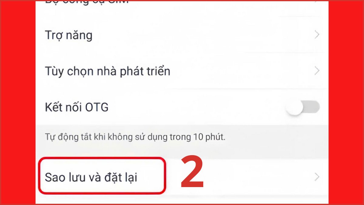Cách khắc phục lỗi không mở được camera trên điện thoại - khôi phục cài đặt gốc - bước 2