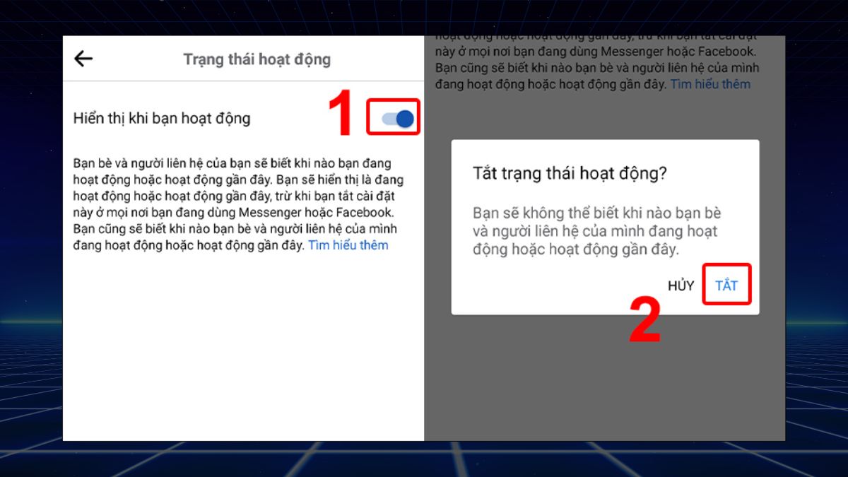 Hướng dẫn tắt Messenger luôn Online trên android - bước 3