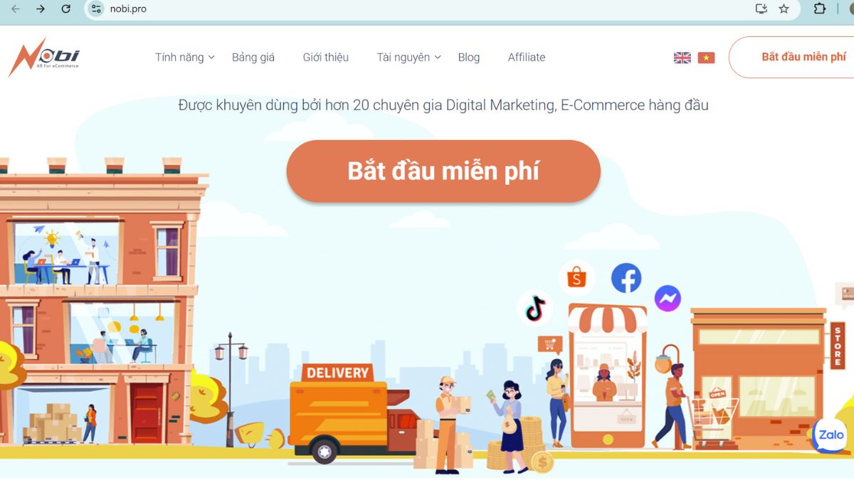 NOBITA.PRO là phần mềm quản lý bán hàng Facebook