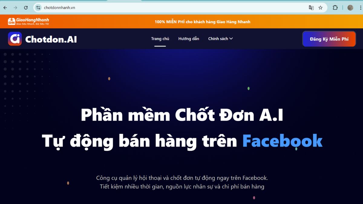 Chốt Đơn Nhanh (CDN) là phần mềm bán hàng online trên Facebook