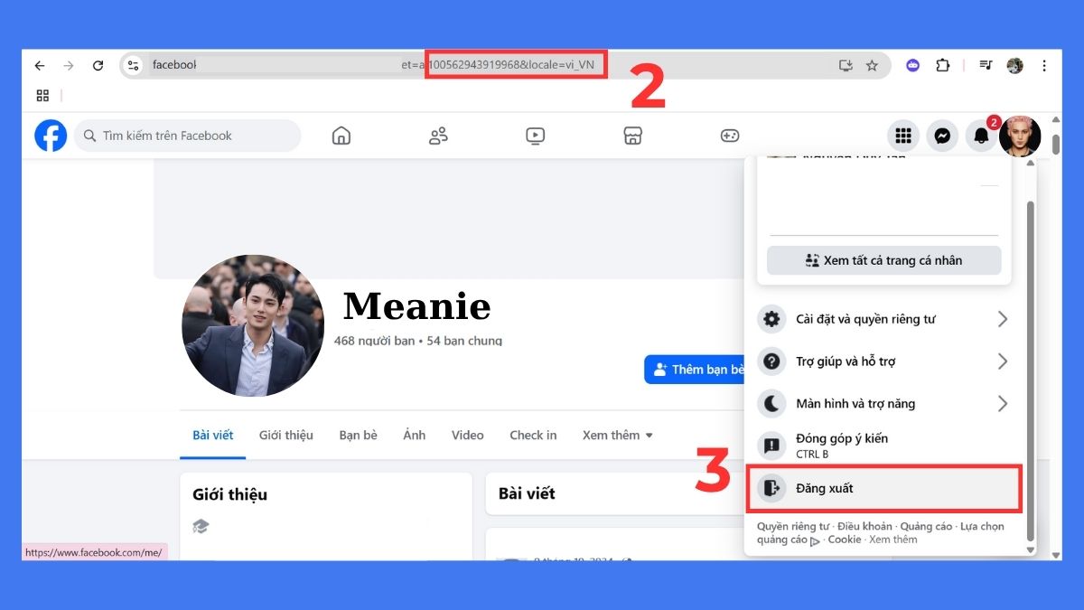 Hướng dẫn cách RIP tài khoản trên Facebook bằng code - bước 2