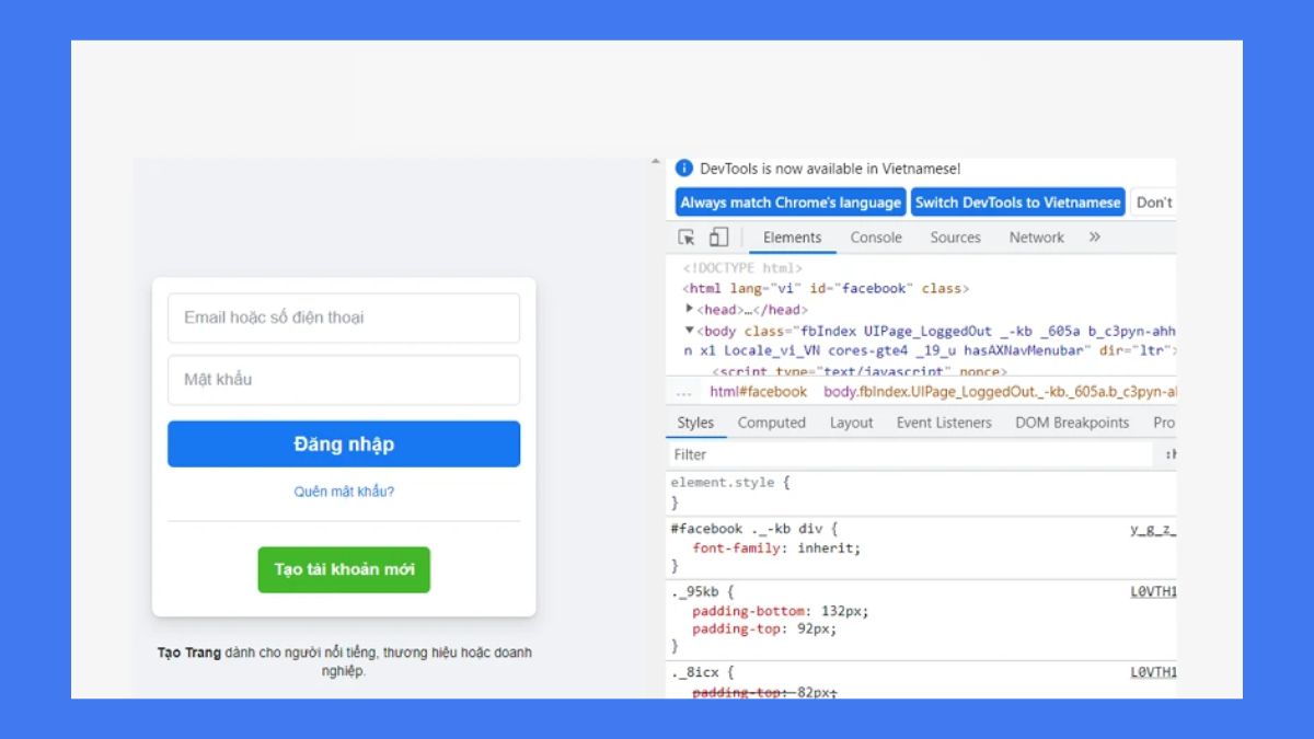 Hướng dẫn cách RIP tài khoản trên Facebook bằng code - bước 4