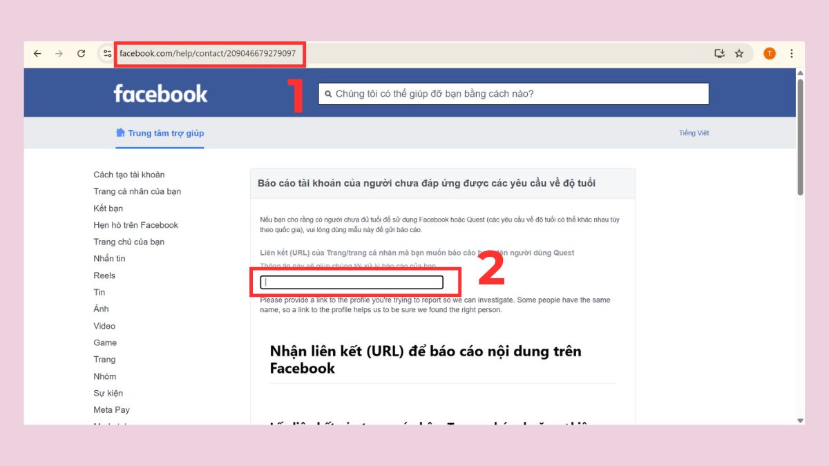 Hướng dẫn cách RIP tài khoản trên Facebook Fanpage - bước 1