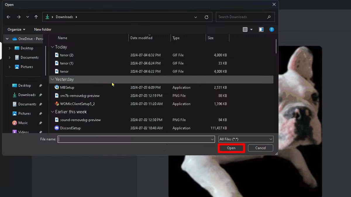 Cách upload GIF Discord - bước 3