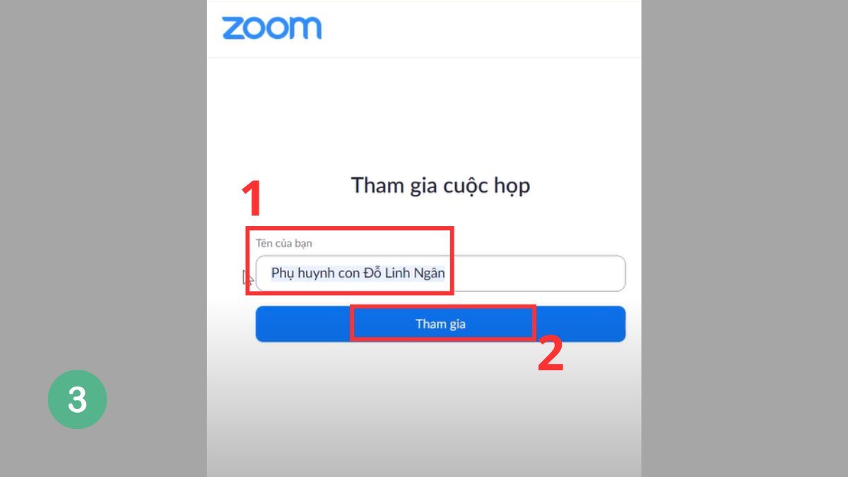 Hướng dẫn cách tham gia cuộc họp Zoom trên trình duyệt - bước 3