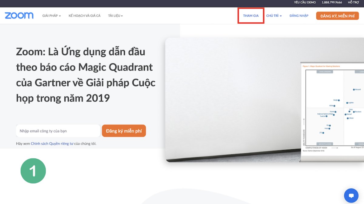 Hướng dẫn cách tham gia cuộc họp Zoom trên thiết bị PC - bước 1