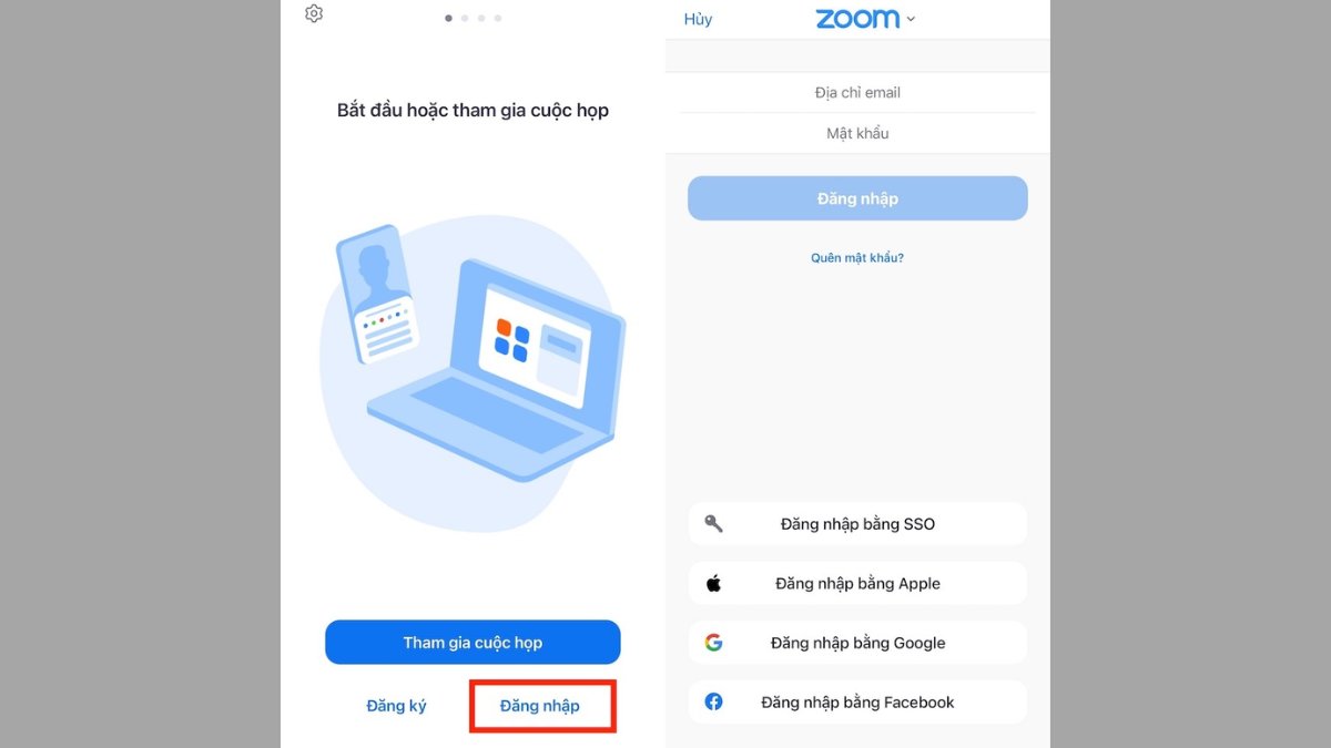 Hướng dẫn cách tham gia cuộc họp Zoom trên điện thoại - bước 1
