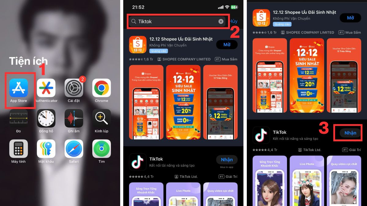 Cách tải app TikTok