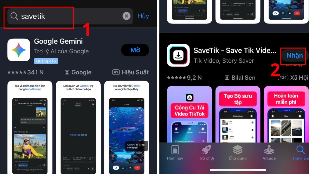 Cách bỏ logo TikTok trên iPhone bằng SaveTik - bước 1