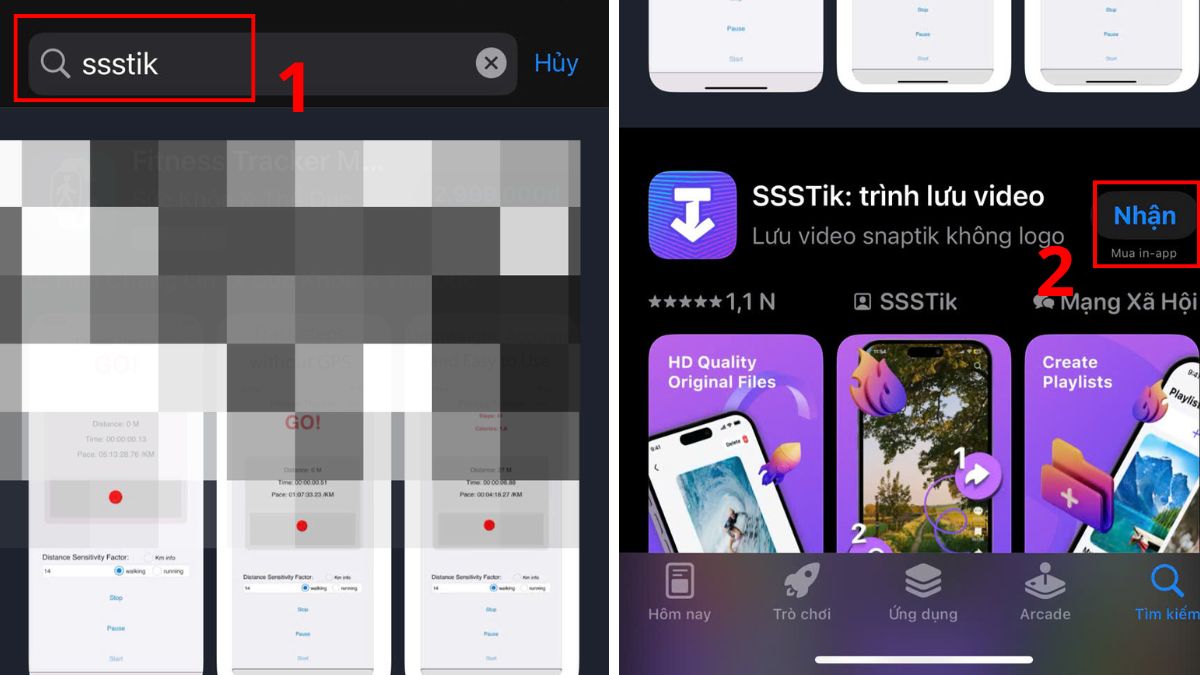 SSSTik app xóa logo TikTok trên iPhone - bước 1