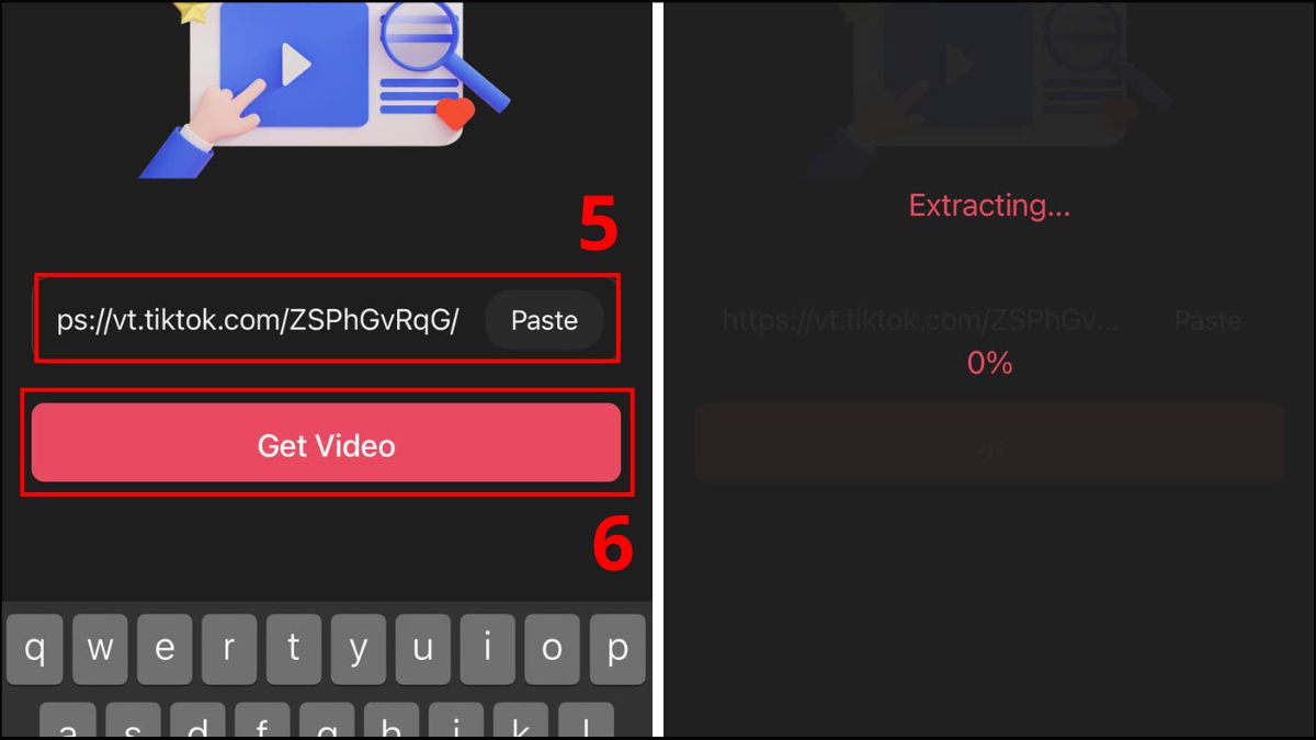 Xóa logo TikTok trên iPhone video bằng SnapTik: Video Saver - bước 3