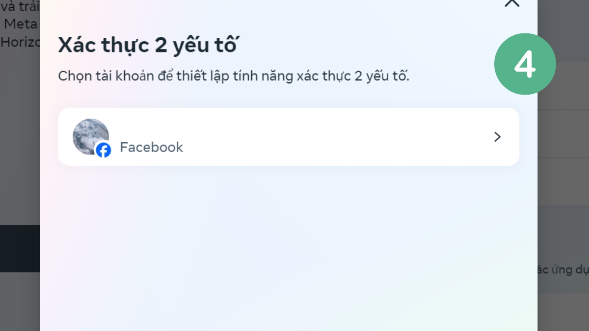 Cách kích hoạt 2FA trên Facebook - bước 4