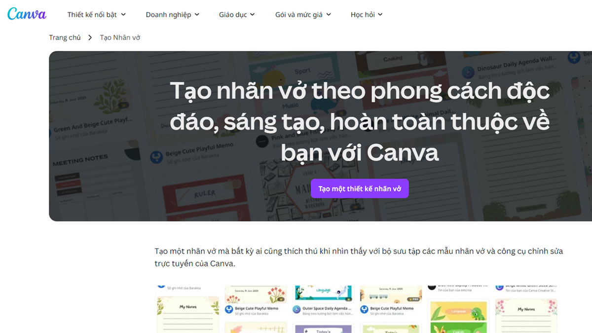 Các công cụ online làm nhãn vở đẹp khác