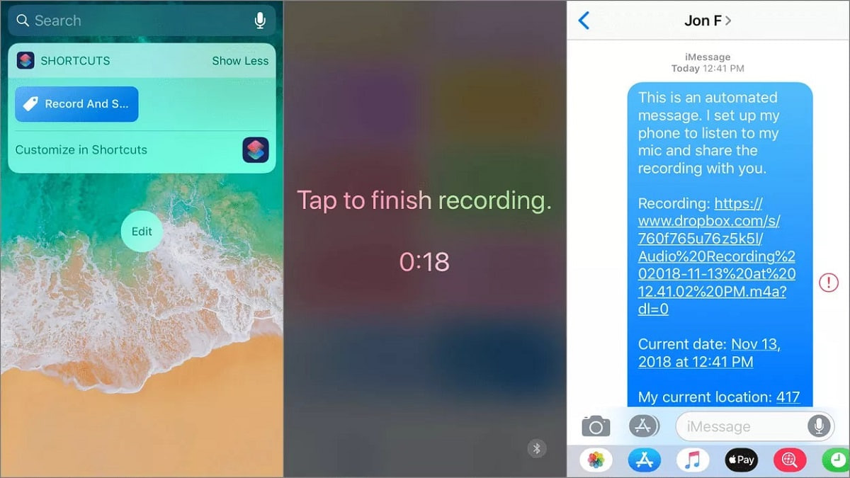 phím tắt iphone trích xuất âm thanh và tự động ghi