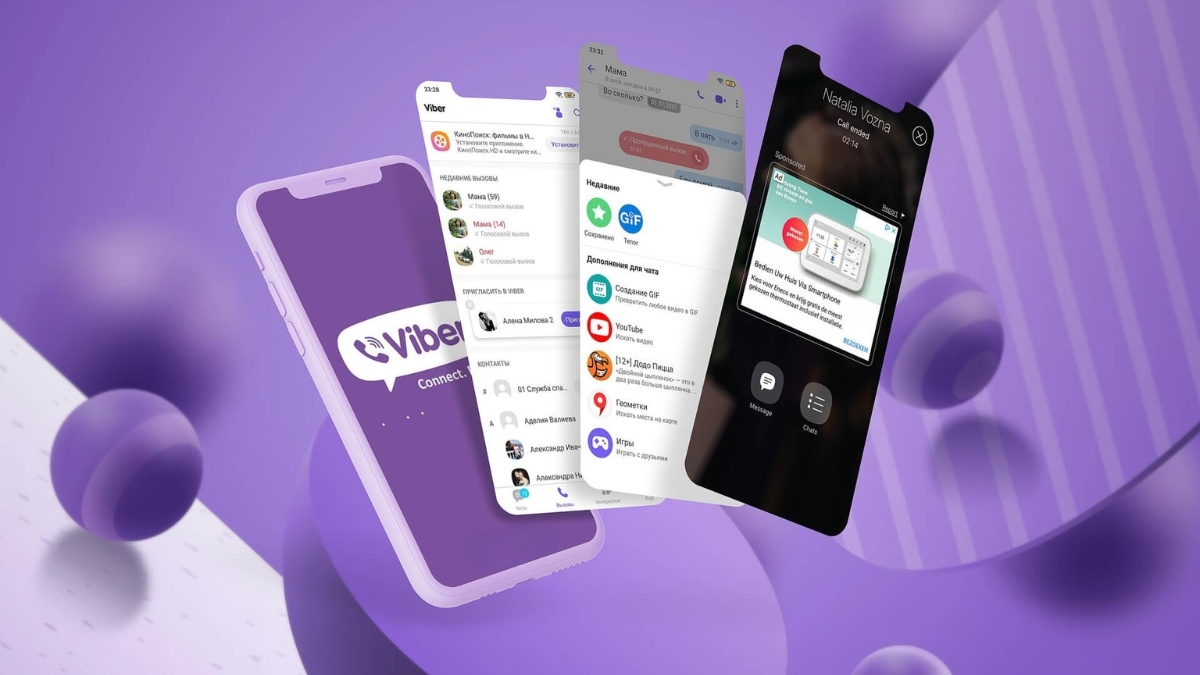 Các chức năng chính sẵn có khi đăng ký Viber